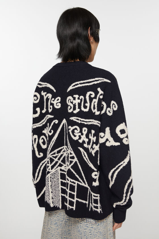 (image for) Fun Jacquard logo jumper